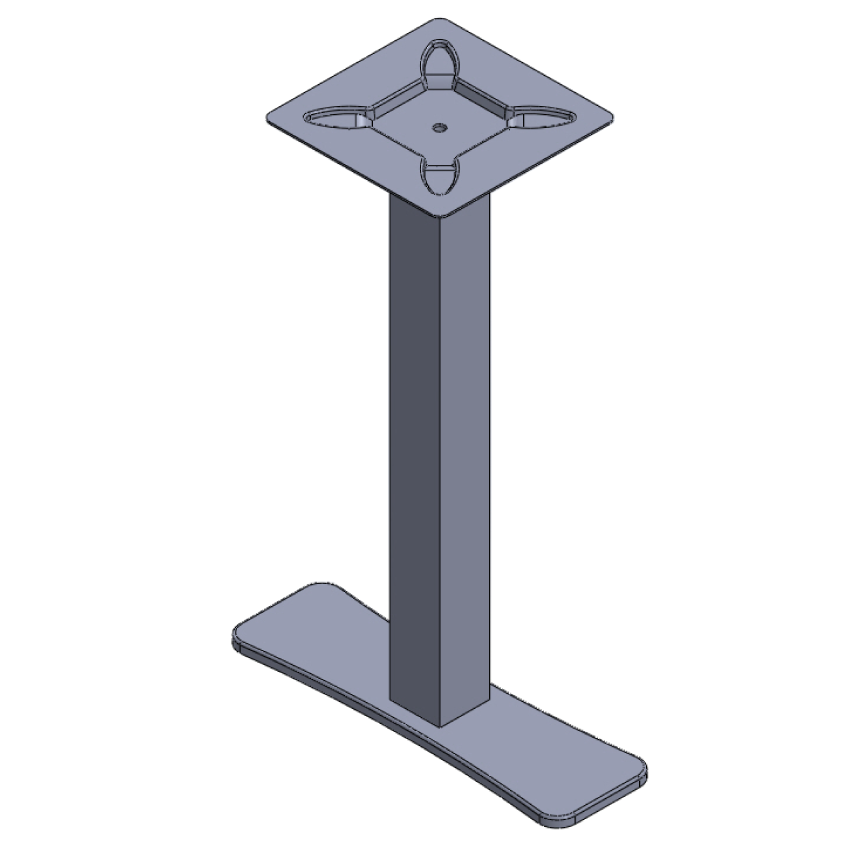 140x470 İçbükey Masa Ayağı